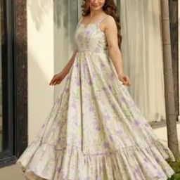 Women Floral Print Anarkali Kurta -picture-13