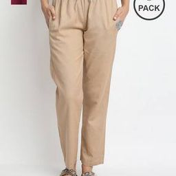 Pack of 2 Pants with Elasticated Waist-image-74