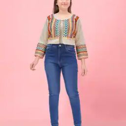 Girls Embroidered Jacket-image-14