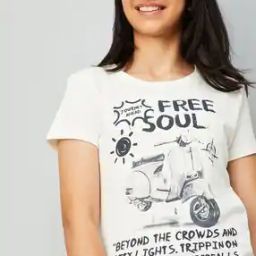Girls Cotton Printed T-Shirt-image-4