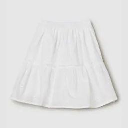 Girls Schiffli Flounce Hem Skirt-picture-22