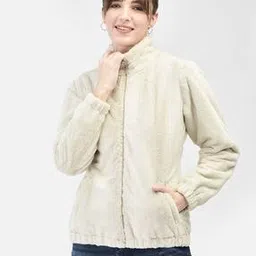 Women Fur Jacket with Zip-Front-image-17