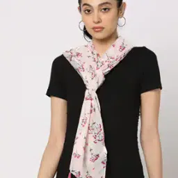 Women Printed Scarf with Tassels-picture-12
