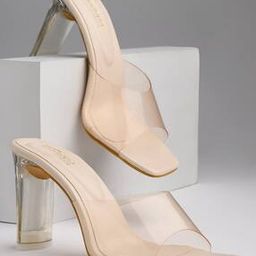 Open-Toe Chunky Heeled Sandals-2