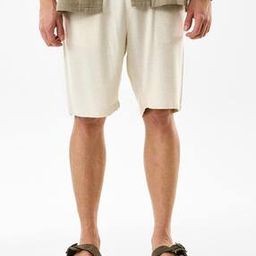 Men Mid-Rise City Shorts with Elasticated Drawstring Waist-47