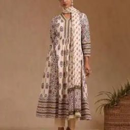 Women Printed A-Line Kurta Set with Dupatta  -image-31