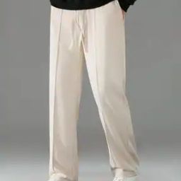 Men High-Rise Flat Front Baggy Fit Pants-picture-47