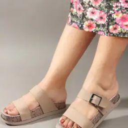 Women Slides with Synthetic upper-41