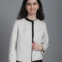 Women Front-Open Regular Fit Blouson Jacket-image-85