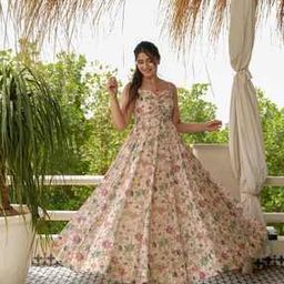 nyrika Women Floral Print Gown Dress-picture-9