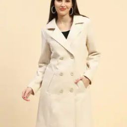 Women Relaxed Fit Peacoat with Slip Pockets-picture-26