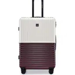 Striped Trolley Bag with Number Lock-12
