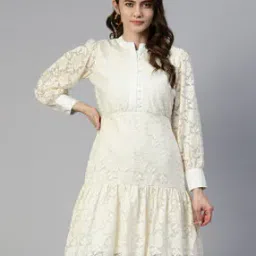 Floral Print  A-line Dress-image-96
