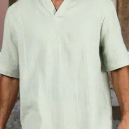Shein Medium Length Short Sleeves Polo Tshirt-image-92