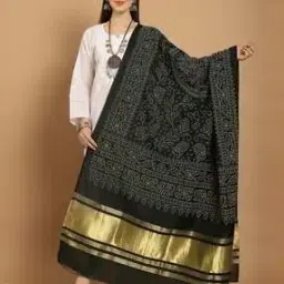 Women Bandhej Dupatta-image-0