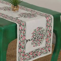 Floral Print Pure Cotton Table Runner 60" x 16"-25