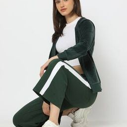 Zip-Front Hoodie with Split-Kangaroo Pockets-image-97