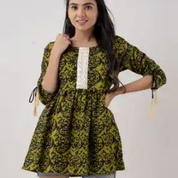 Women Abstract Flared Tunic-image-30