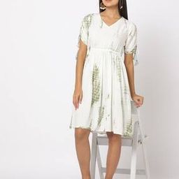 svrnaa by azorte Shibori Print Dress with Tassel Detail-picture-49