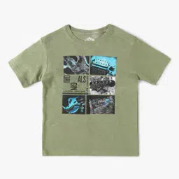 Brand Print Round-Neck T-Shirt-image-75