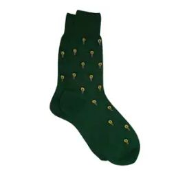 Men Printed Mid-Calf Socks with Ribbed Hem-image-35
