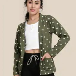 Women Regular Fit Polka-dot Shrug-13
