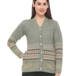 Checked Button-Front Cardigan-image-43