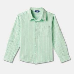 r&b Boys Striped Relaxed Fit Shirt with Patch Pocket-picture-20