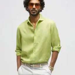 Full-Sleeve Shirt with Spread Collar-image-42