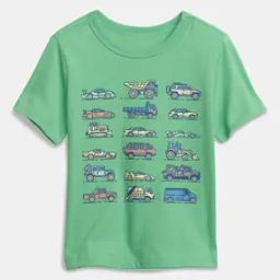 Graphic Print Organic Cotton Crew-Neck T-Shirt-image-101