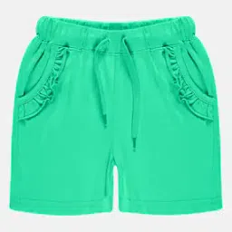 Girls Regular Fit Shorts with Frill Pockets-image-30