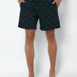 Micro Print City Shorts with Insert Pockets-picture-30