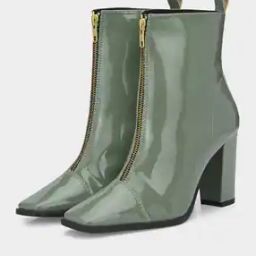Ankle-Length Boots with Zipper Closure-image-19