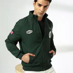 Men Applique Embroidered Regular Fit Jacket-picture-46