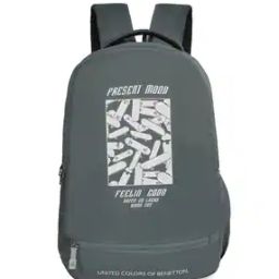 Men Printed Backpack with Adjustable Strap-42