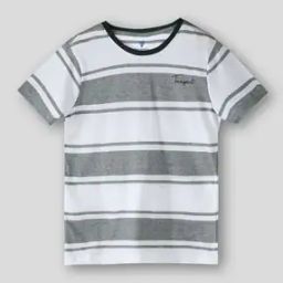 Boys Striped Relaxed Fit Round-Neck T-Shirt-picture-10