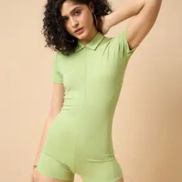 Women Zip Front Playsuit-picture-21