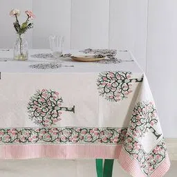 Tropical Print 12-Seater Table Cover with Napkins-32