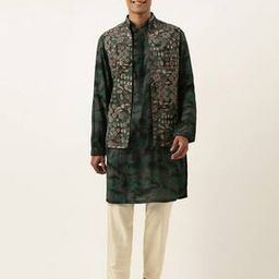 Men Printed Nehru Jacket-24