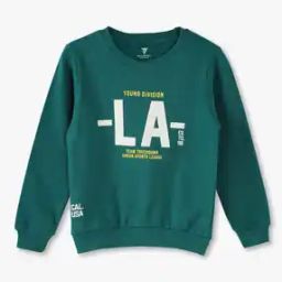 Boys Typographic Print Relaxed Fit Sweatshirt-image-33