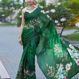 Women Floral Print Saree-image-51