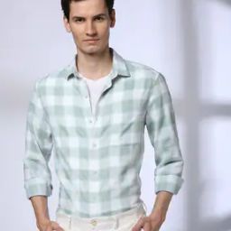 Men Checked Slim Fit Shirt-image-63