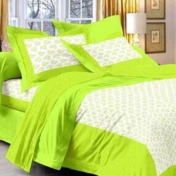 150 TC Paisley Print Double Bedsheet with Pillow Covers-image-57