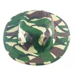 Men Camouflage Print Cotton Bucket Hat-4