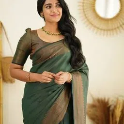 Women's Banarasi Soft Silk Saree -picture-41