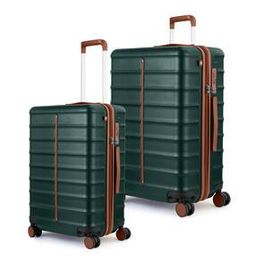 Set of 2 Men Striped Luggage Bag with TSA Lock-image-79