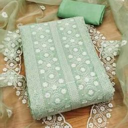 Embroidered 3-Piece Unstitched Dress Material-image-89