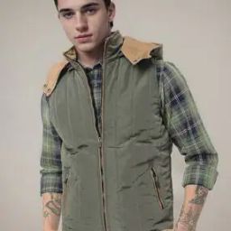 Quilted Slim Fit Gilet with Detachable Hood-image-66