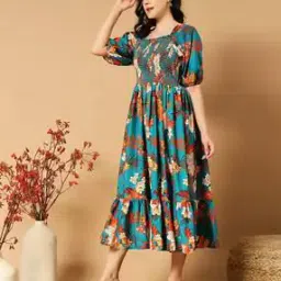 Women Abstract Gown Dress-image-43