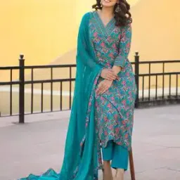 Women Floral Straight Kurta Set-image-81